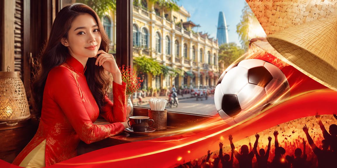 Người dùng tại TP.HCM xem tỷ lệ kèo bóng đá trực tuyến với trang phục áo dài truyền thống
