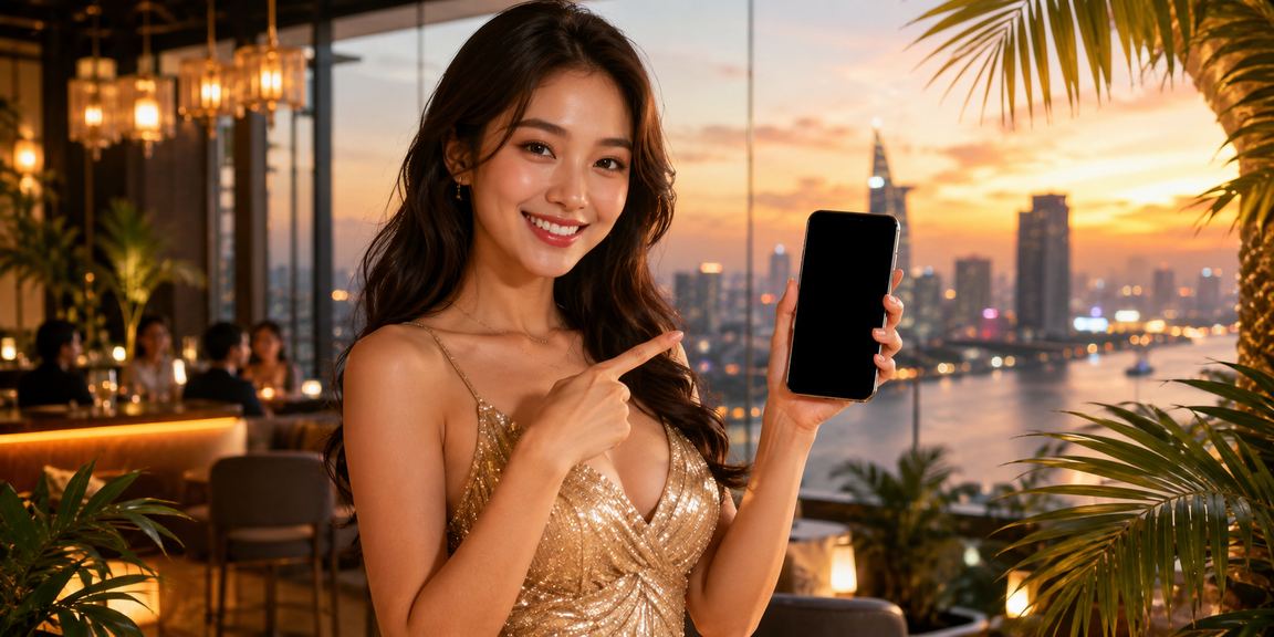 Người dùng TP. Hồ Chí Minh truy cập casino di động trong không khí lễ hội đêm